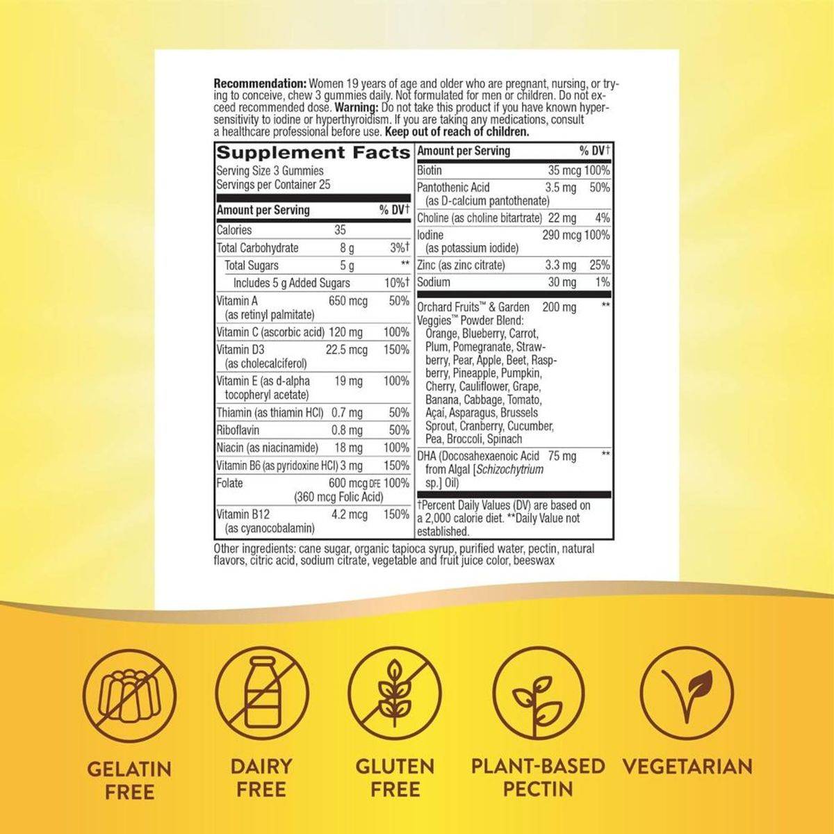 Natures Way Alive! Prenatal 75 Gummies - Image 8