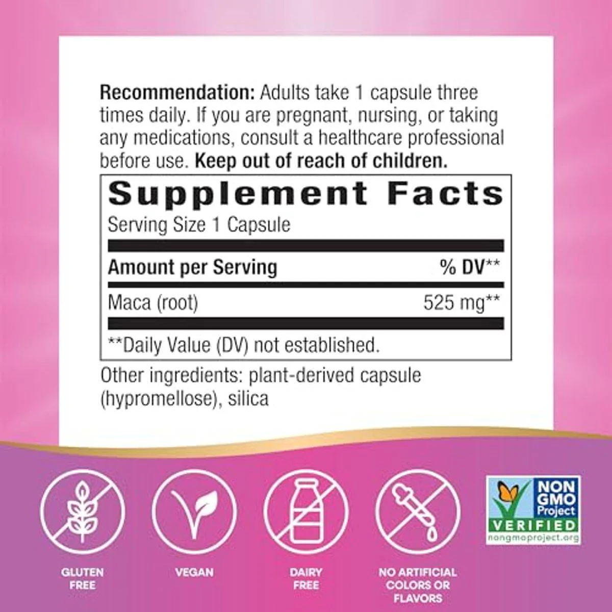 Natures Way Maca 100 VegeCapsules - Image 2