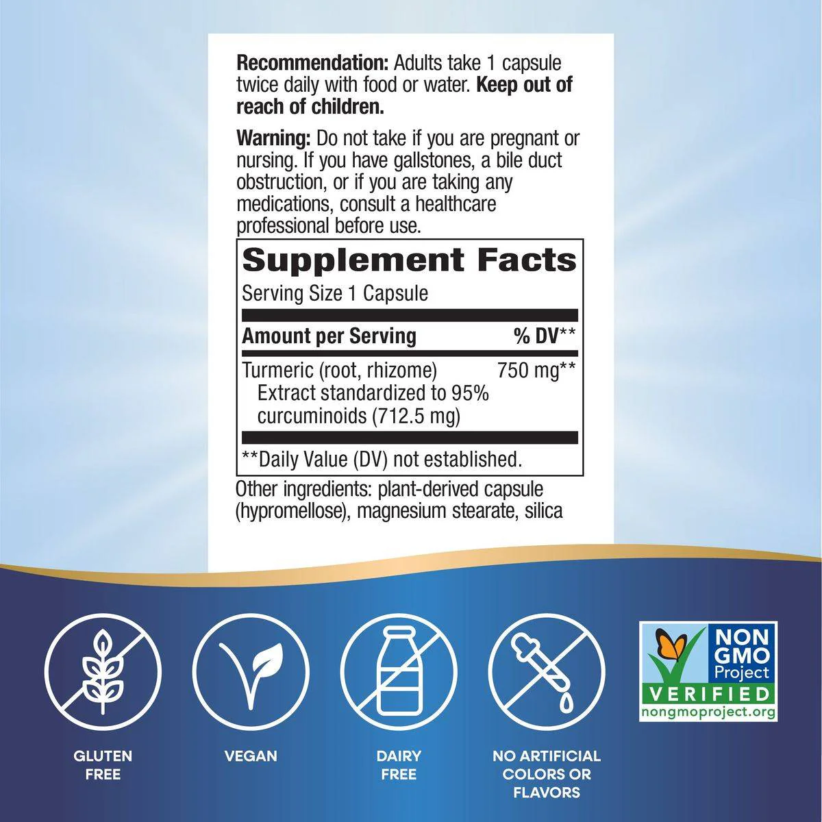 Natures Way Turmeric 60 Tablets - Image 2