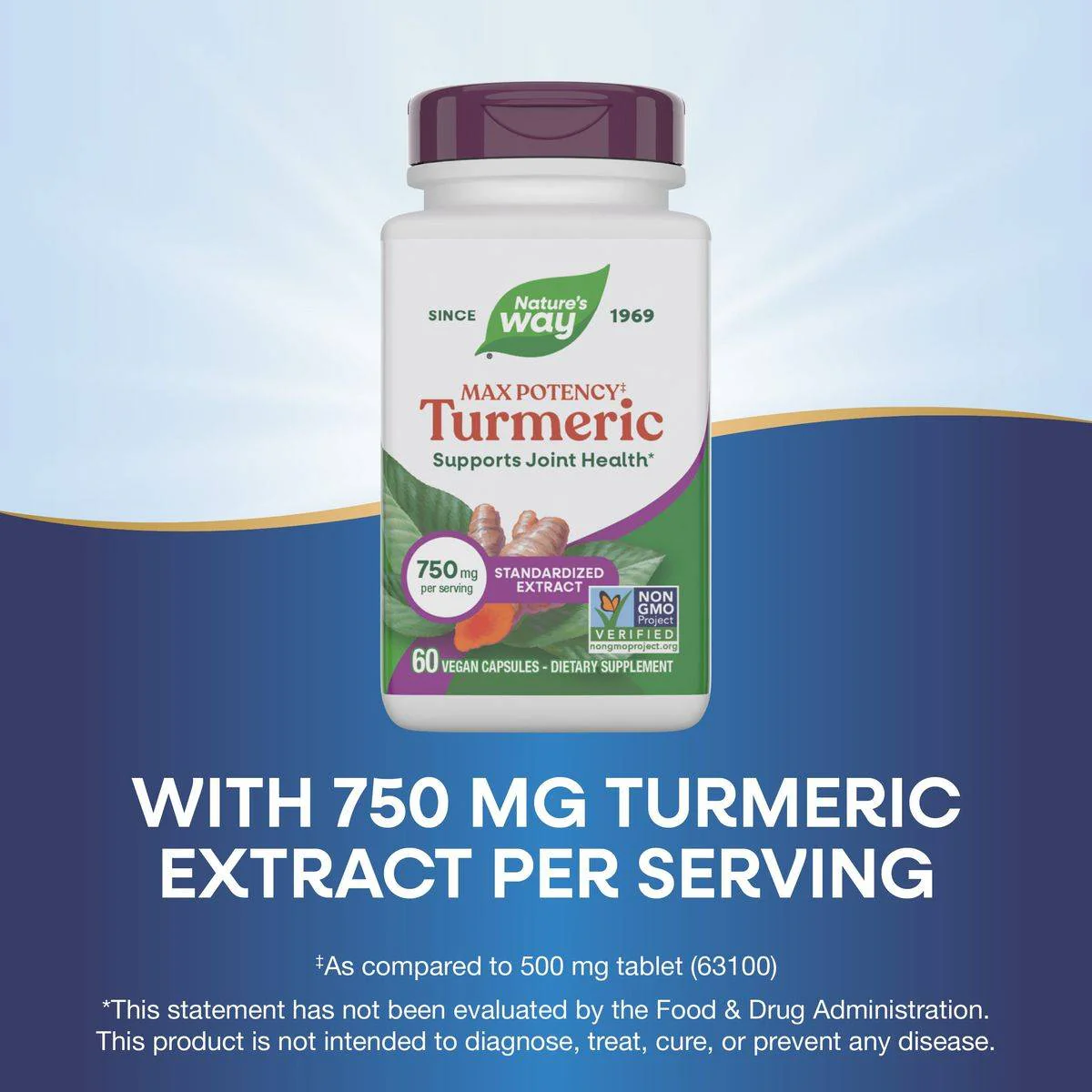 Natures Way Turmeric 60 Tablets - Image 3