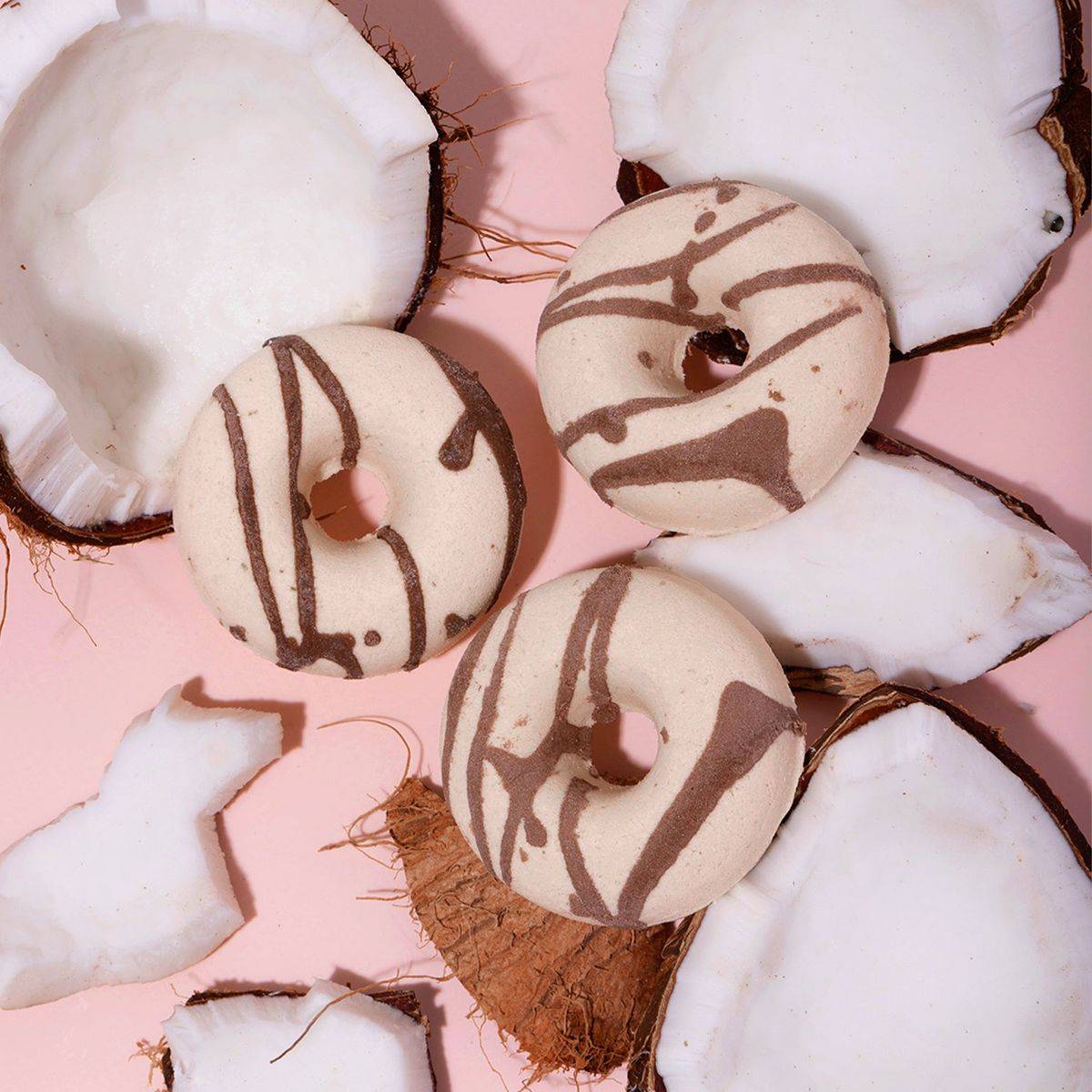 NCLA Beauty Bath Treats Bath Bomb 65g x 3 Set Coconut Vanilla - Image 5