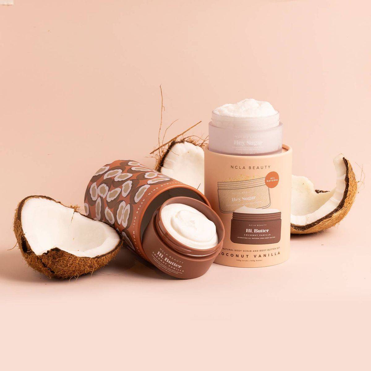 NCLA Beauty Body Scrub + Body Butter Set Coconut Vanilla - Image 4