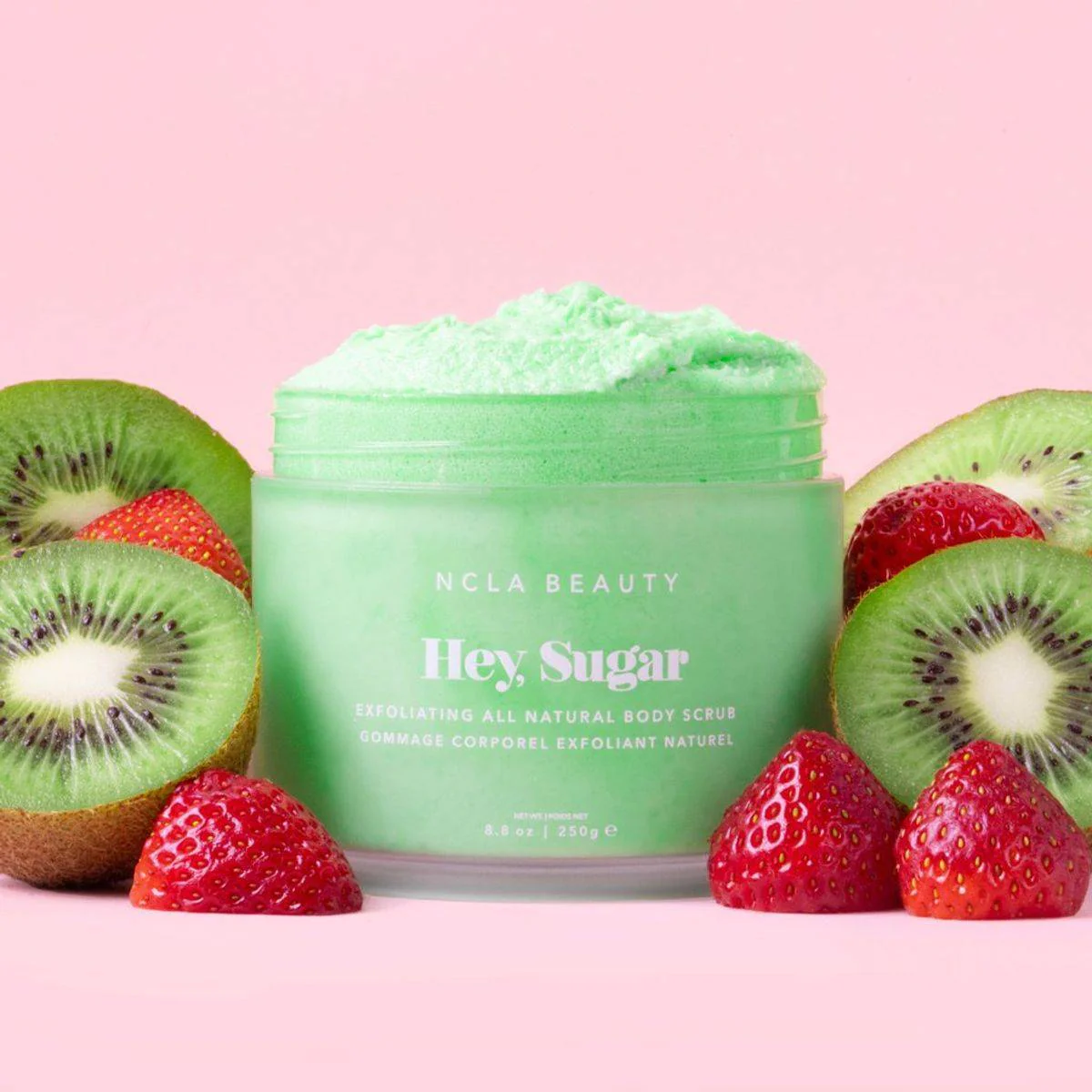 NCLA Beauty Hey Sugar Body Scrub Kiwi Strawberry 250ml - Image 2