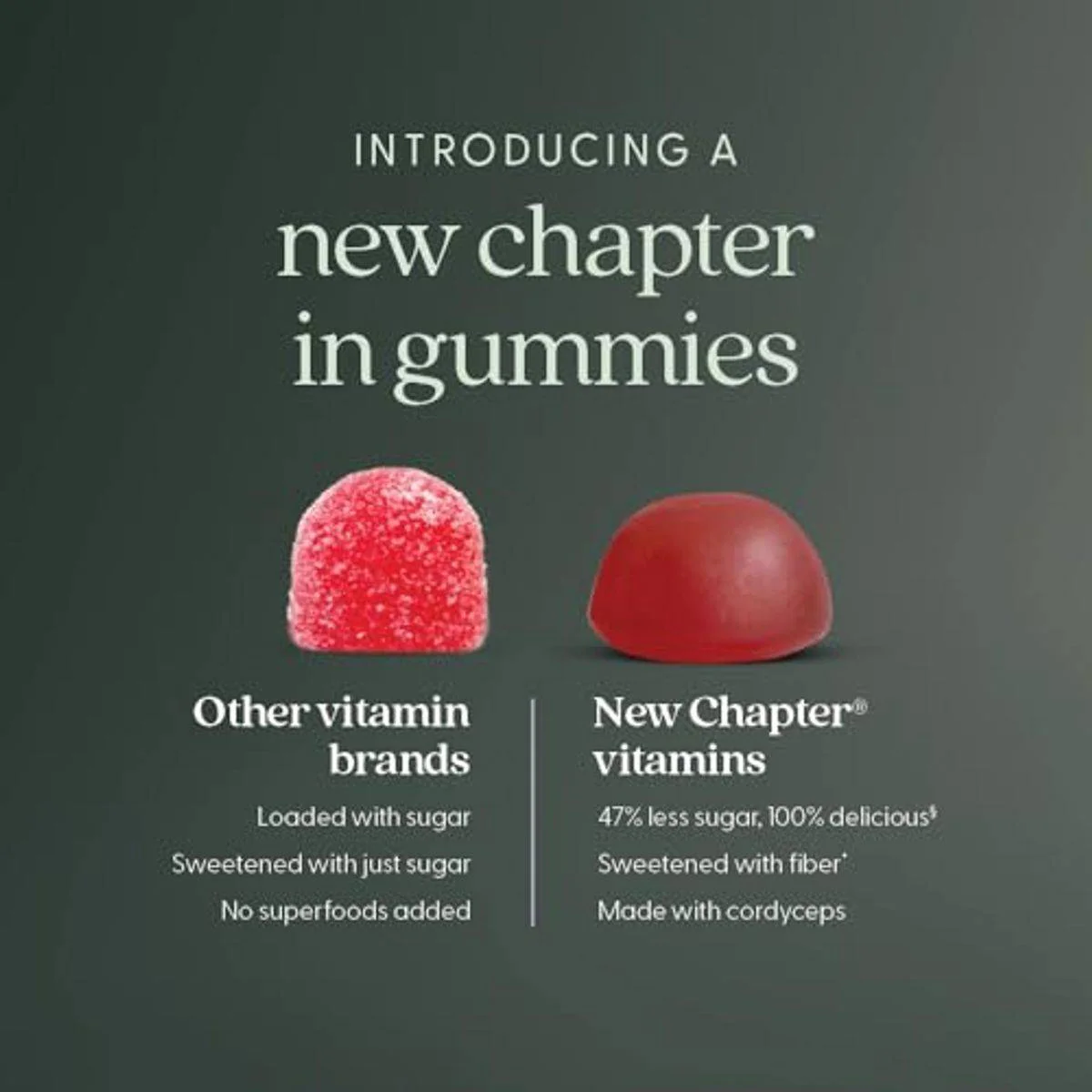 New Chapter Cellular Energy Vitamin B12+ with Organic Fiber 350mcg 60 Gummies - Image 2