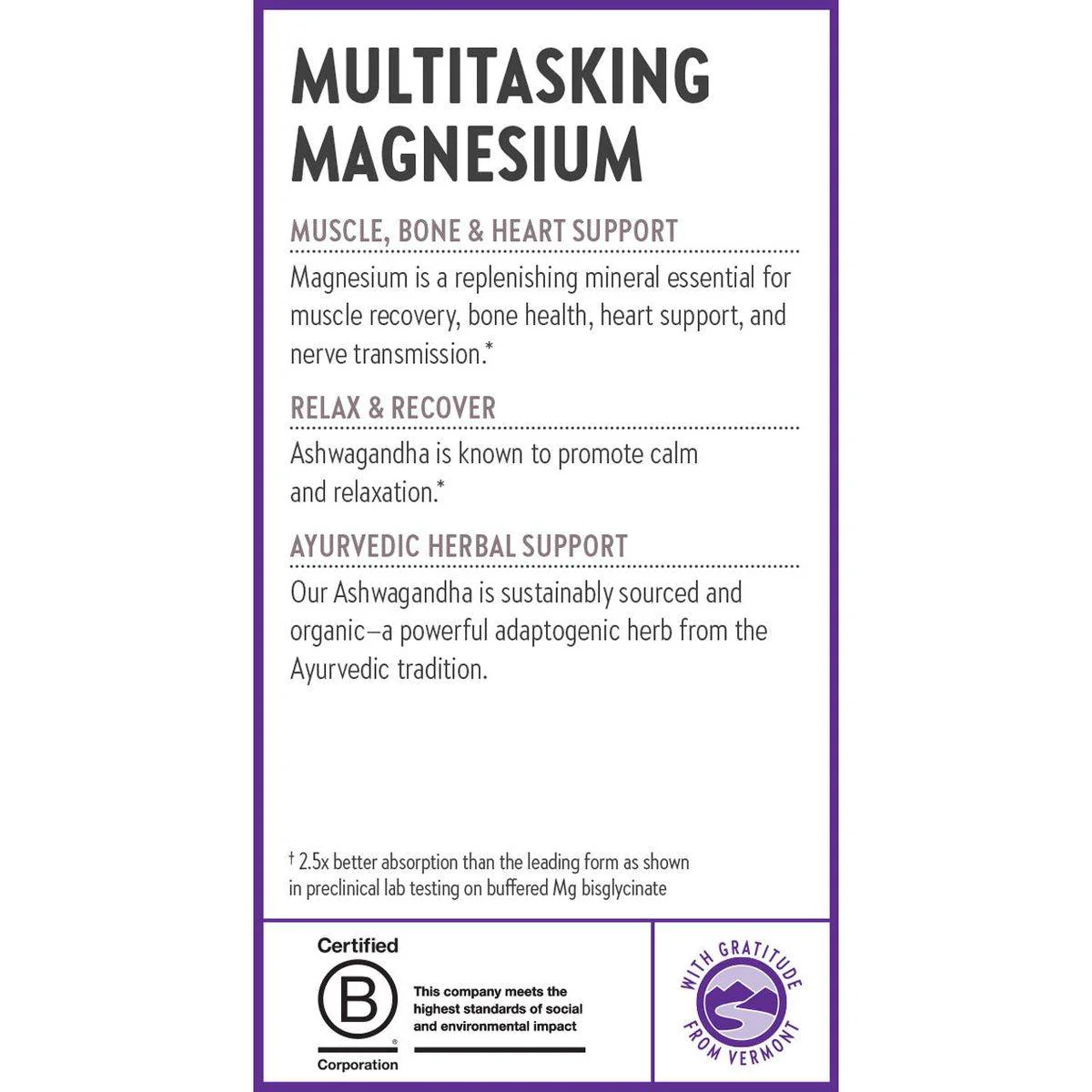 New Chapter Magnesium + Ashwagandha 30 Tablets - Image 8