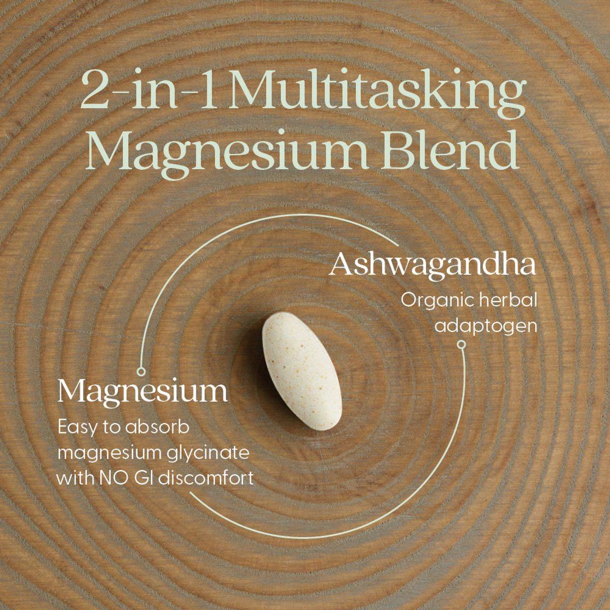 New Chapter Magnesium + Ashwagandha 60 Tablets - Image 4