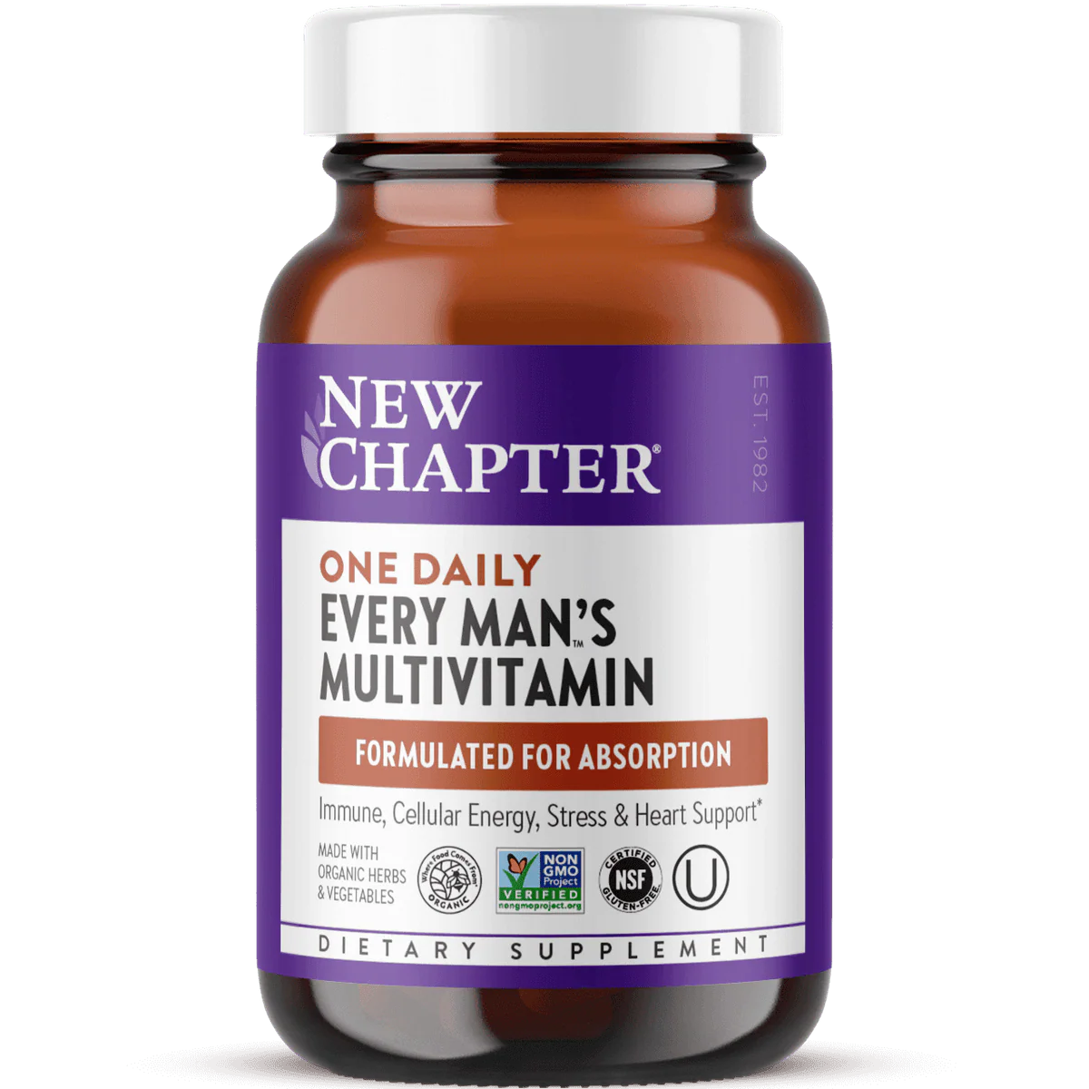 New Chapter One Daily Every Mans Multivitamin 72 Tablets