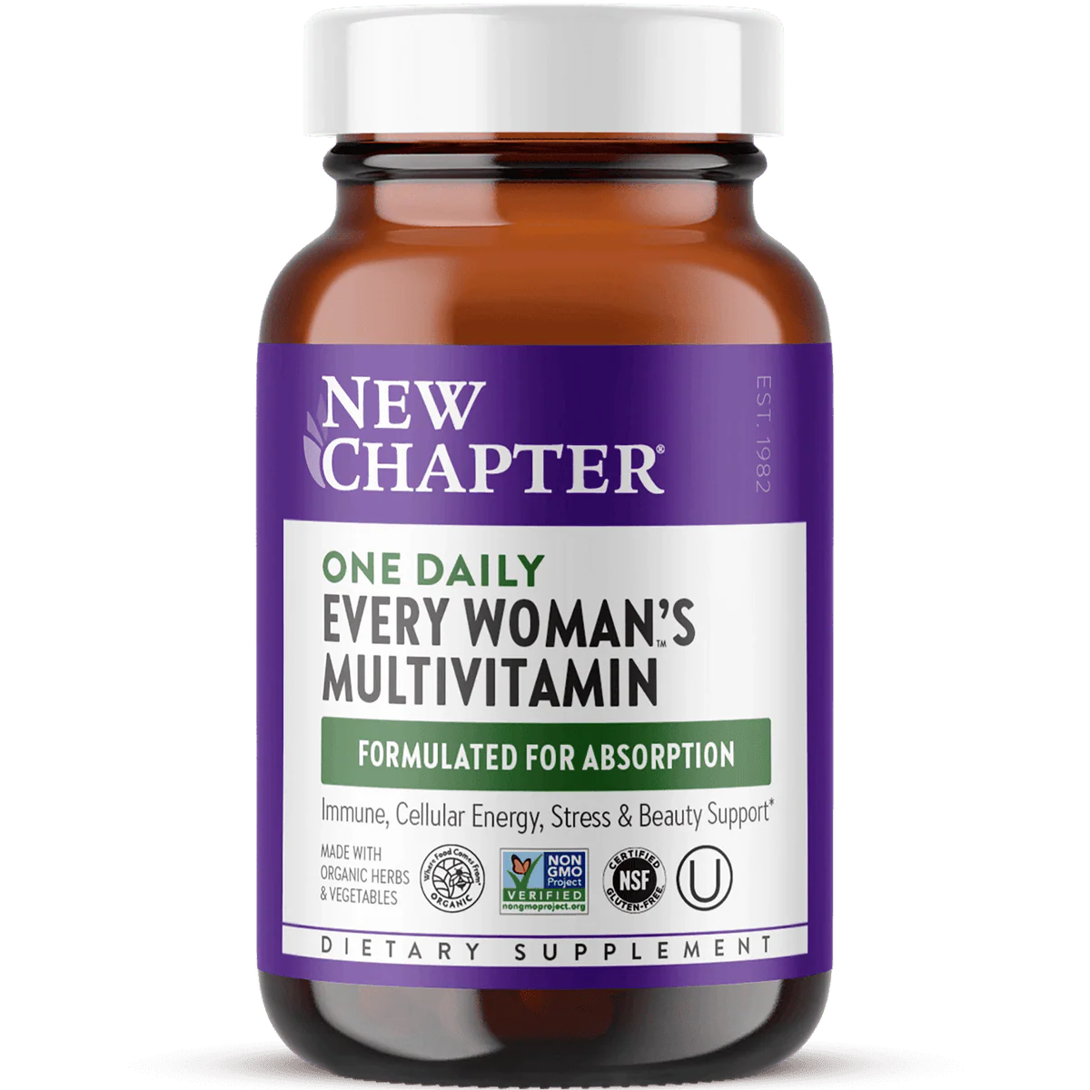 New Chapter One Daily Every Womans 40+ Multivitamin 30 Tablets - Image 4