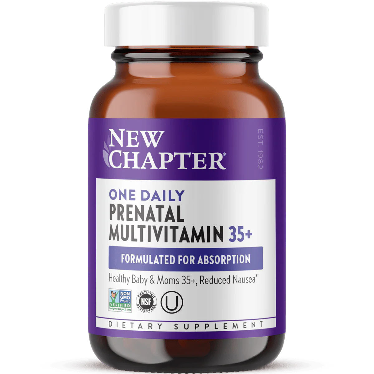 New Chapter One Daily Prenatal Multivitamin 35+ 30 Tablets