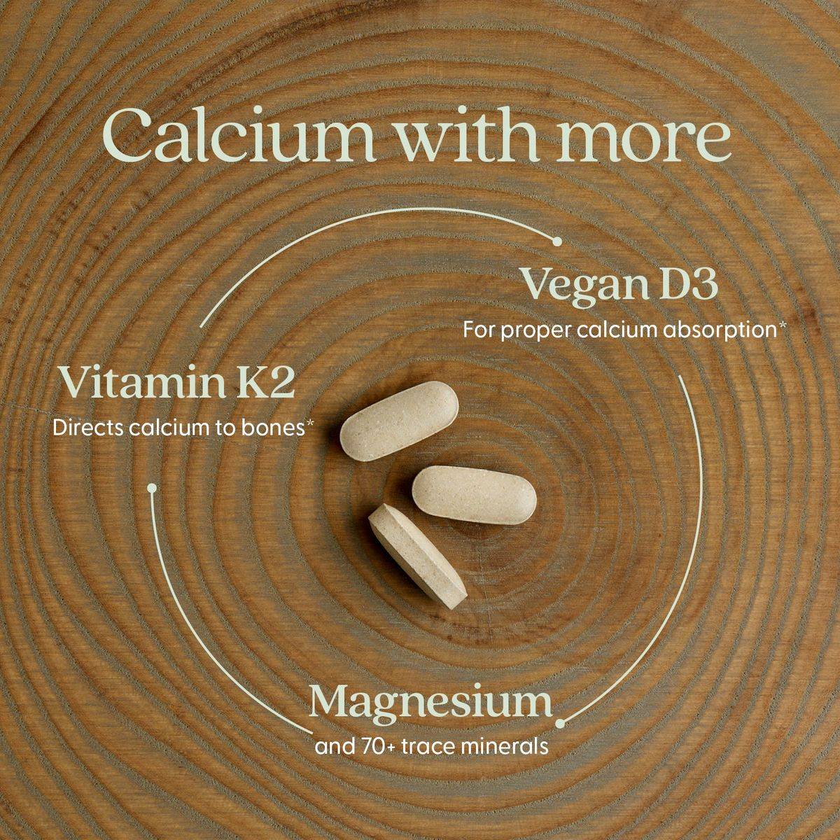 New Chapter Plant Calcium Bone Strength Take Care 60 Slim Tablets - Image 5