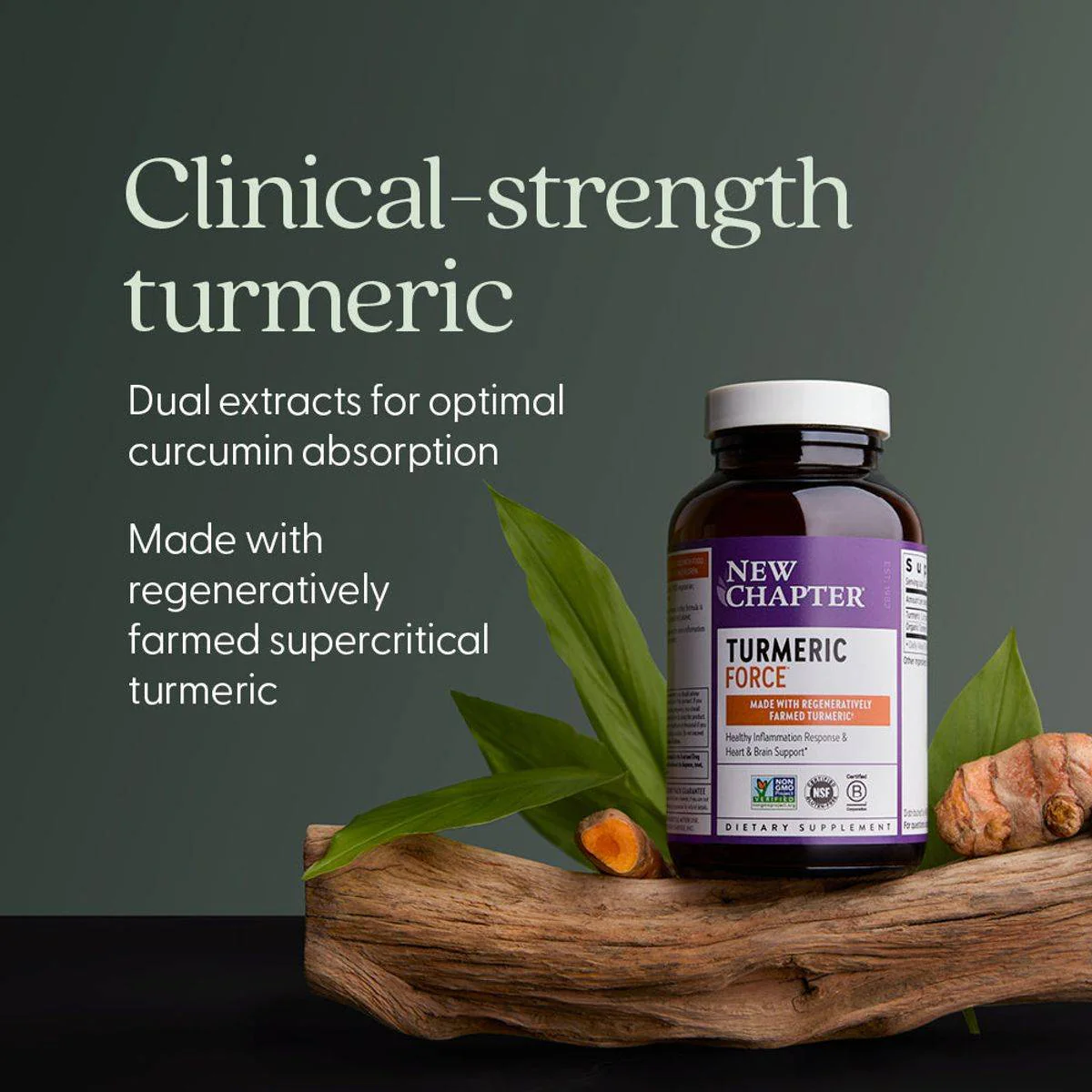 New Chapter Turmeric Force 30 Vegetable Capsules - Image 5