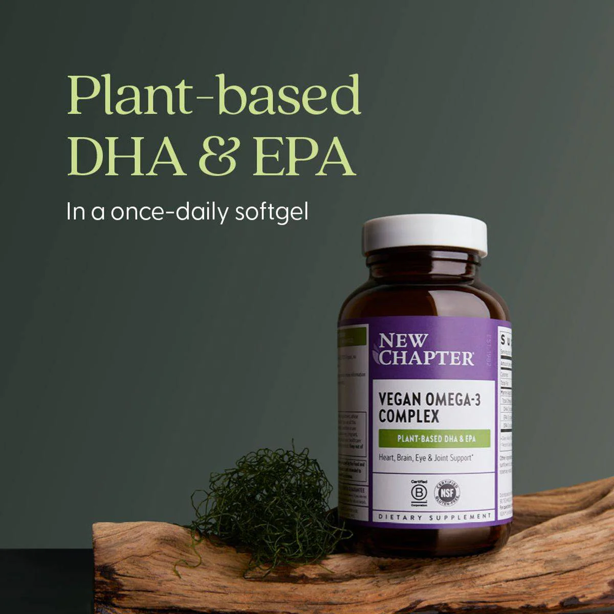 New Chapter Vegan Omega 3 Complex 30 Softgels - Image 3