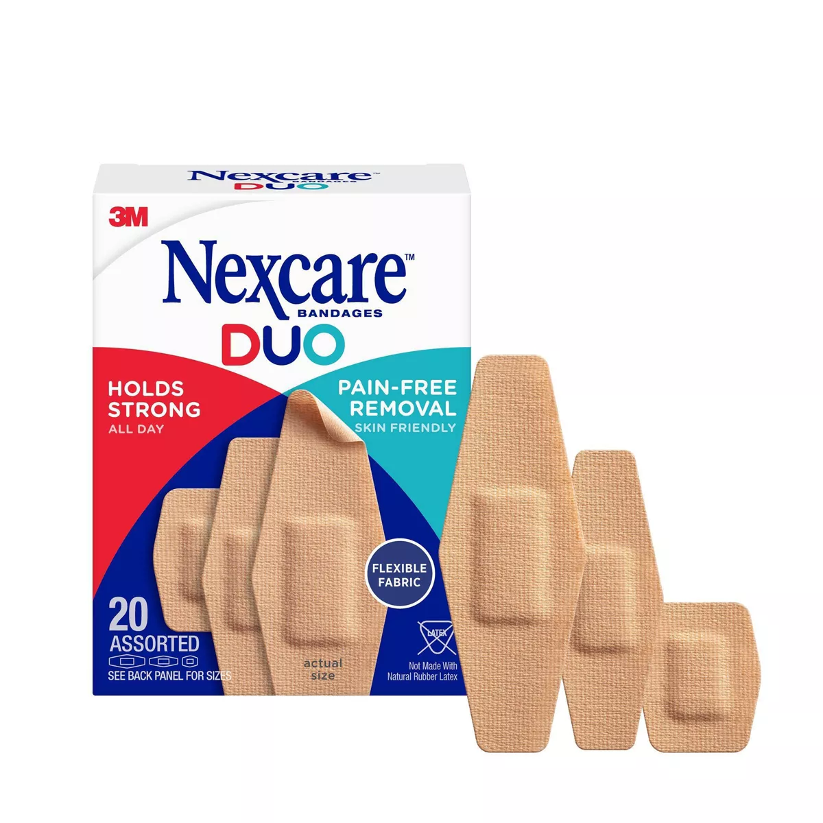 Nexcare Bandages Duo Assorted 20 Plasters - Image 3