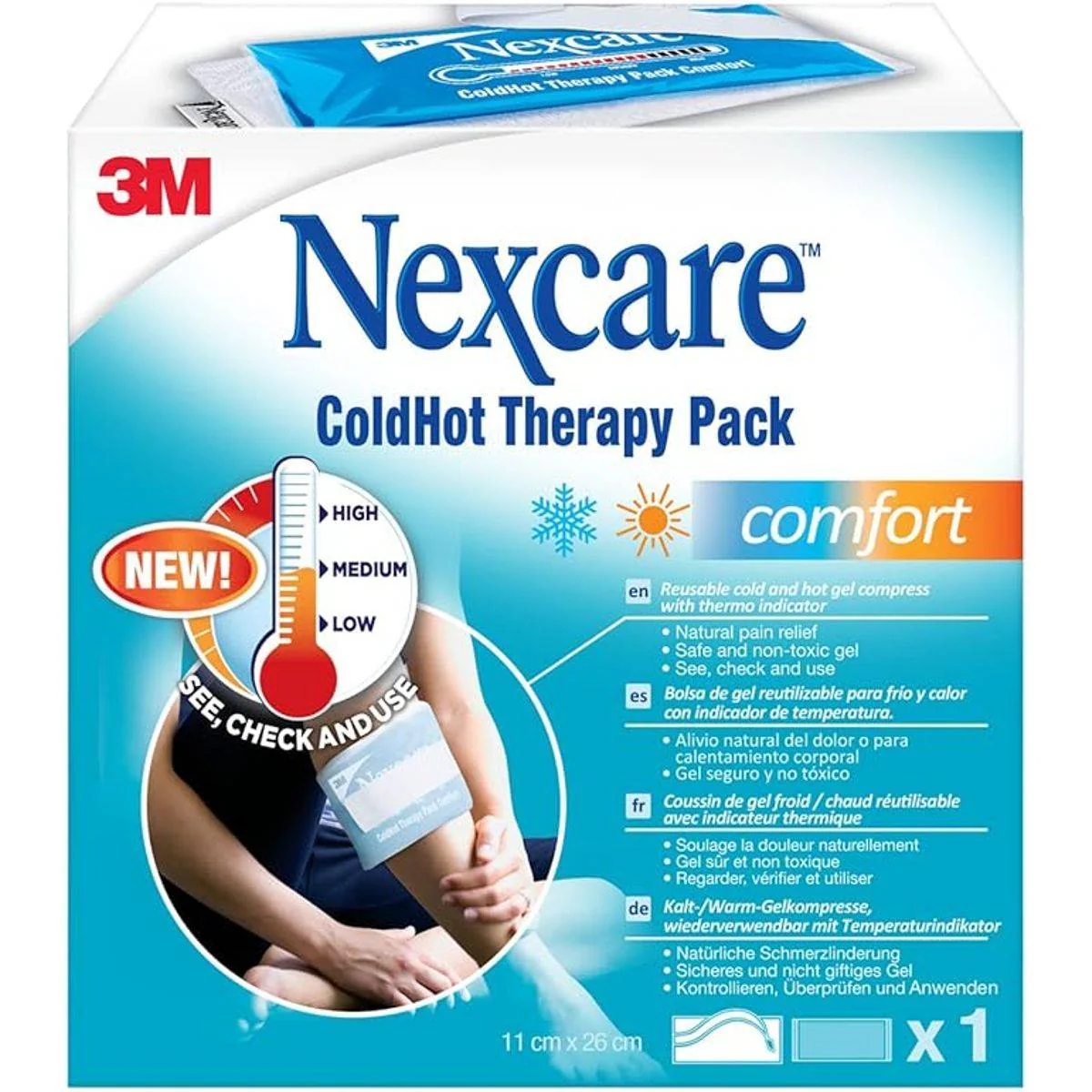 Nexcare Cold Hot Therapy Pack With Indicator 11x26cm - Image 3