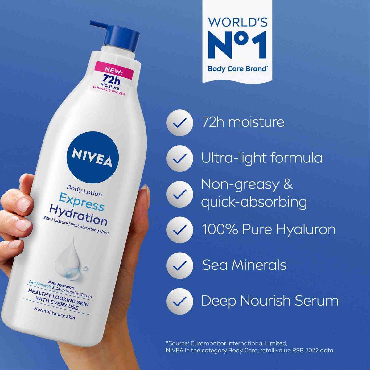 Nivea Body Lotion Express Hydration 400ml - Image 2