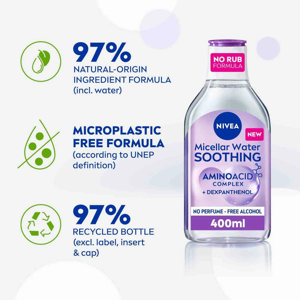 Nivea Face Makeup Remover Micellar Water 400ml - Image 2