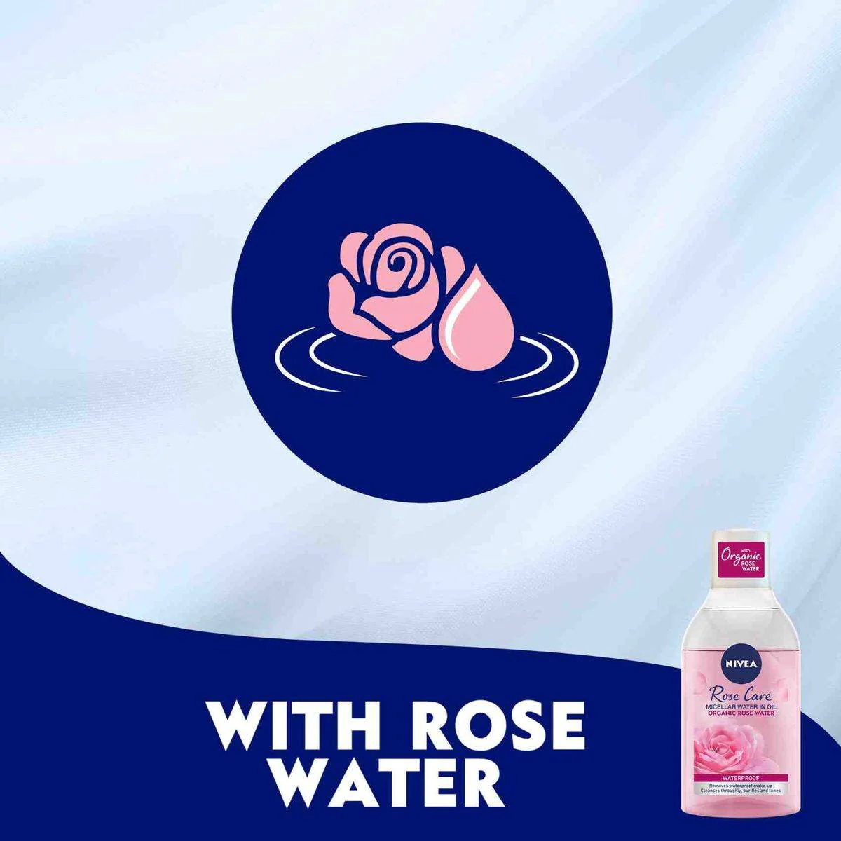 Nivea Face Makeup Remover Micellar Water Rose Care All Skin Types 400ml - Image 5