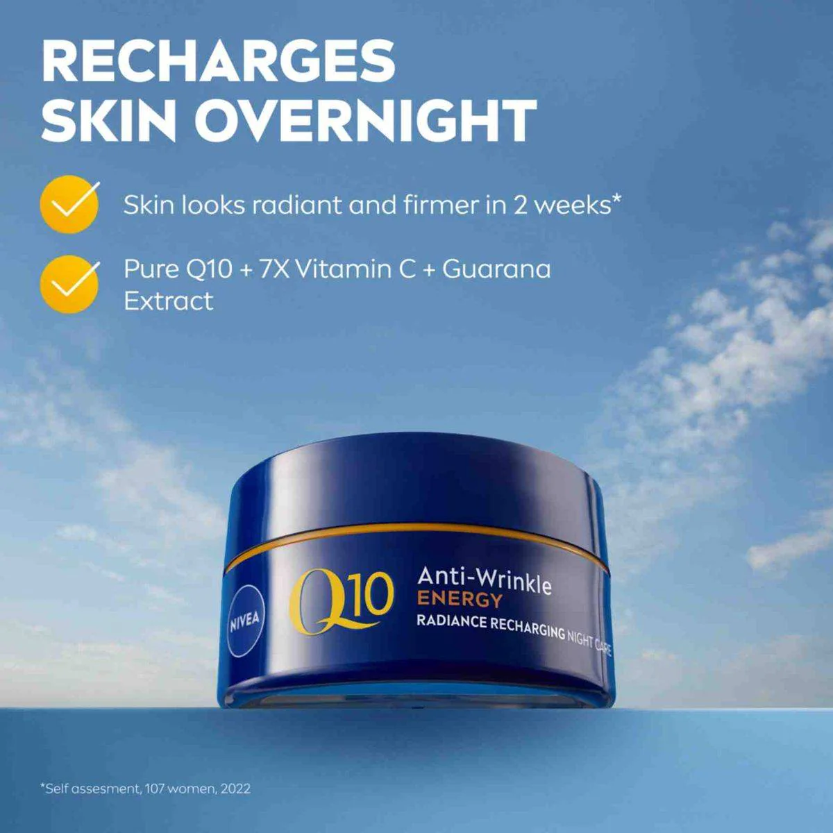 Nivea Face Q10 Energy Night Cream 50ml - Image 4