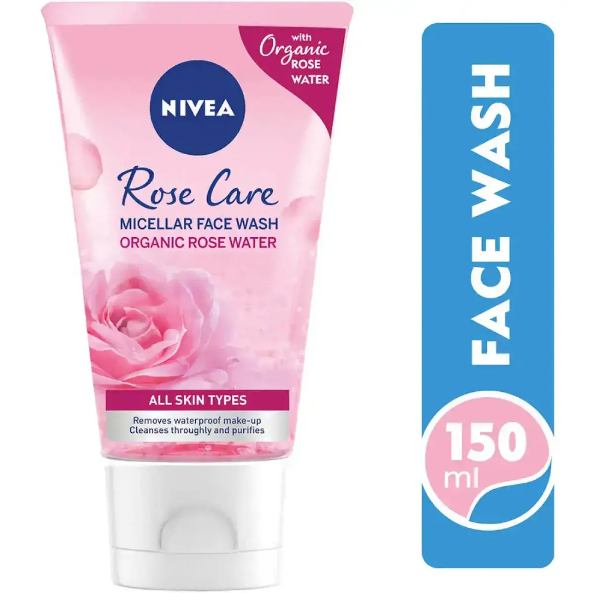 Nivea Face Wash Rose Care 150ml - Image 2
