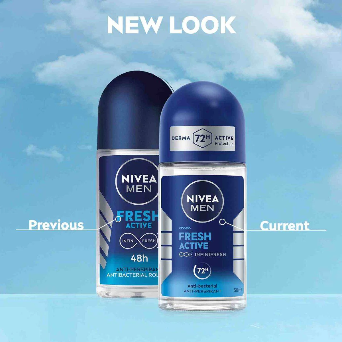 Nivea Men Deodorant Roll On Fresh Active 50ml - Image 4