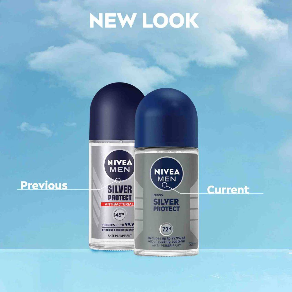 Nivea Men Deodorant Roll On Silver Protect 50ml - Image 5
