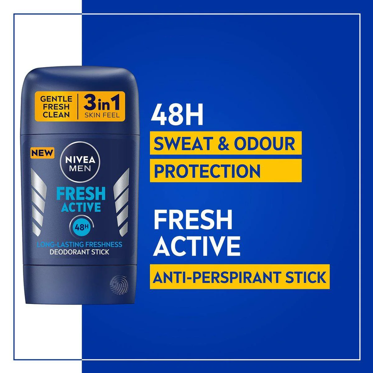 Nivea Men Deodorant Stick Fresh Active 50ml - Image 4