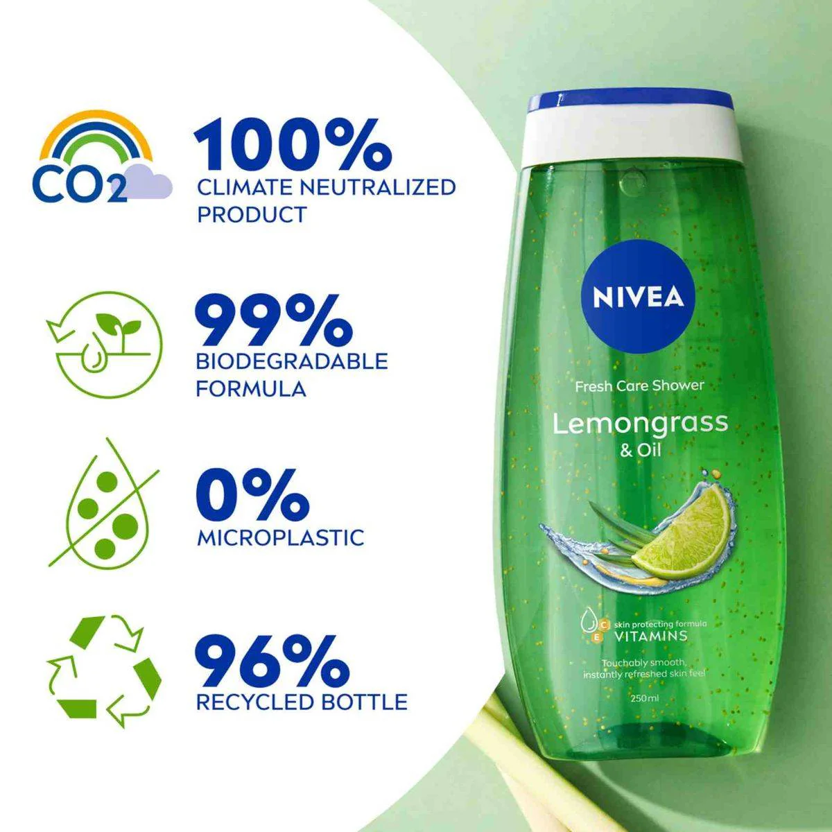 Nivea Shower Gel Lemongrass & Oil 250ml - Image 5