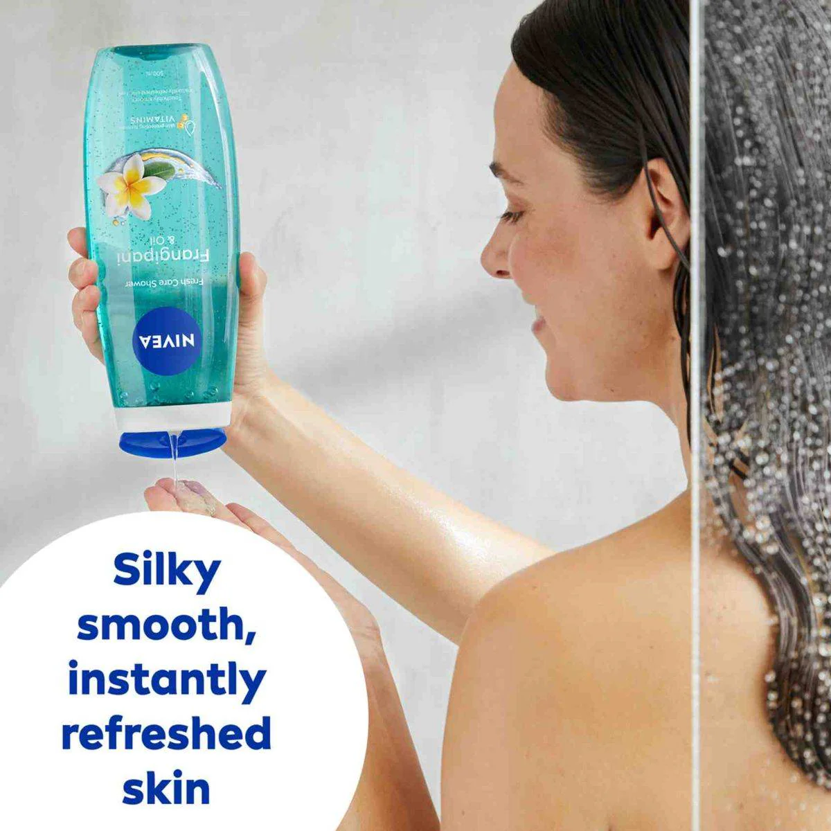 Nivea Shower Gel Frangipani & Oil 500ml - Image 2