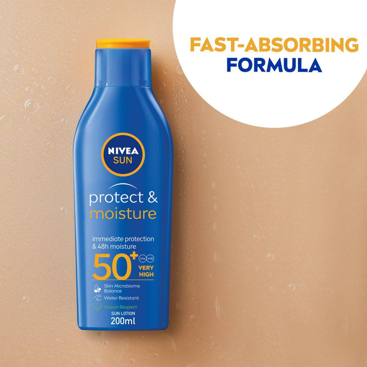 Nivea Sun Protect & Moisture Lotion SPF50 200ml - Image 2