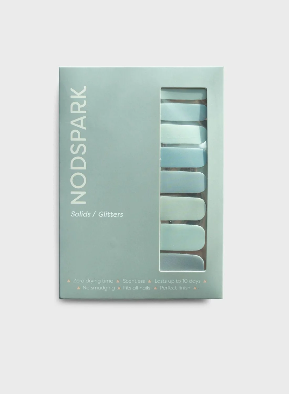 Nodspark Manicure On the Go No Drying Time Nail Wrap Having the Blues Colour Chart