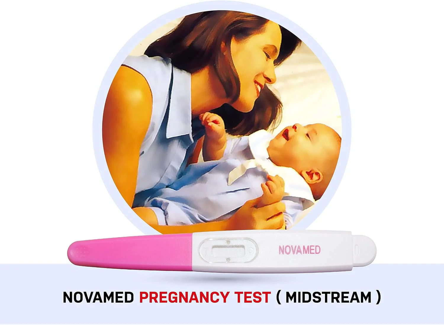 Novamed Pregnancy Test HCG Midstream One Step Pregnancy Test Kit - Image 3