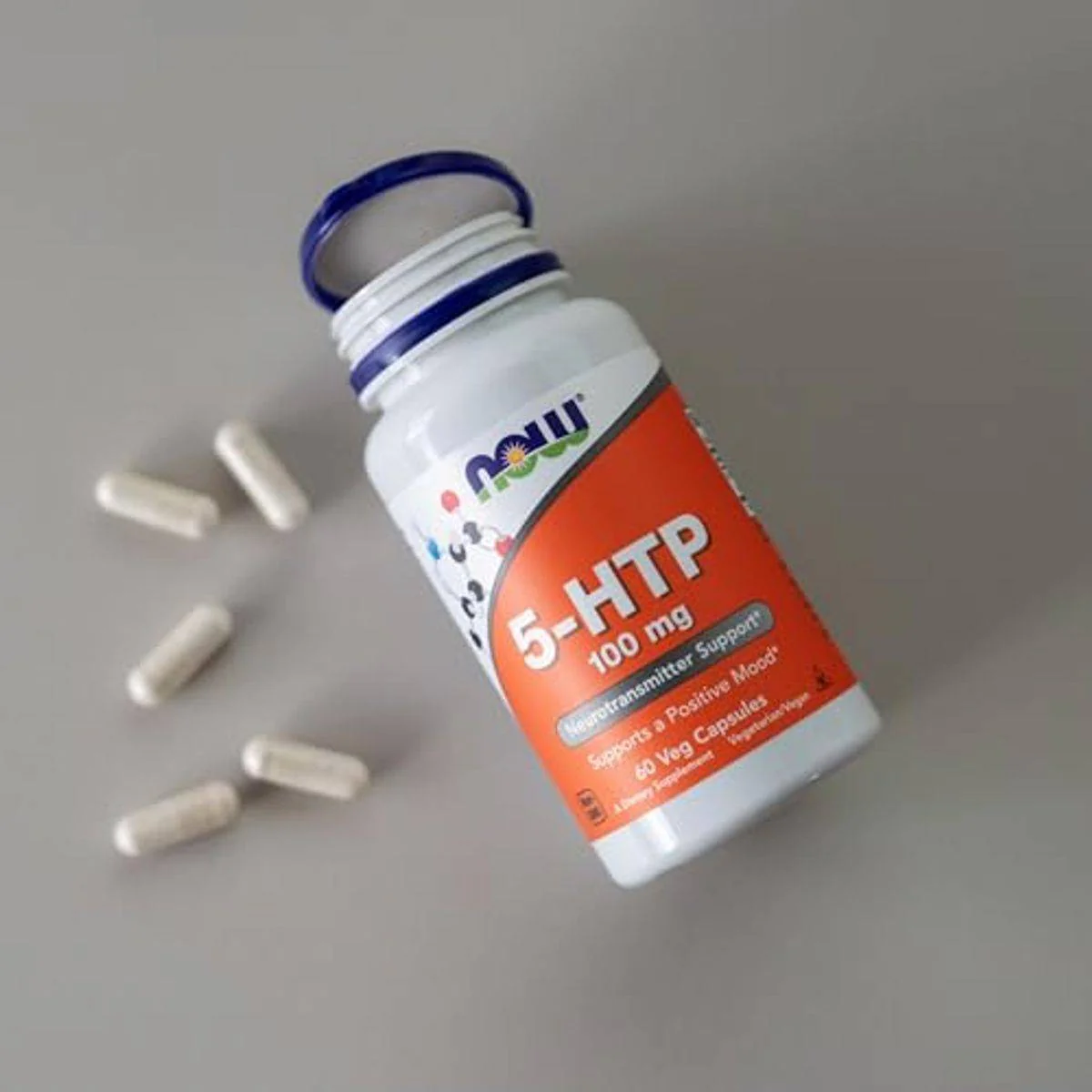 Now 5HTP 100mg 60 VegeCapsules - Image 5