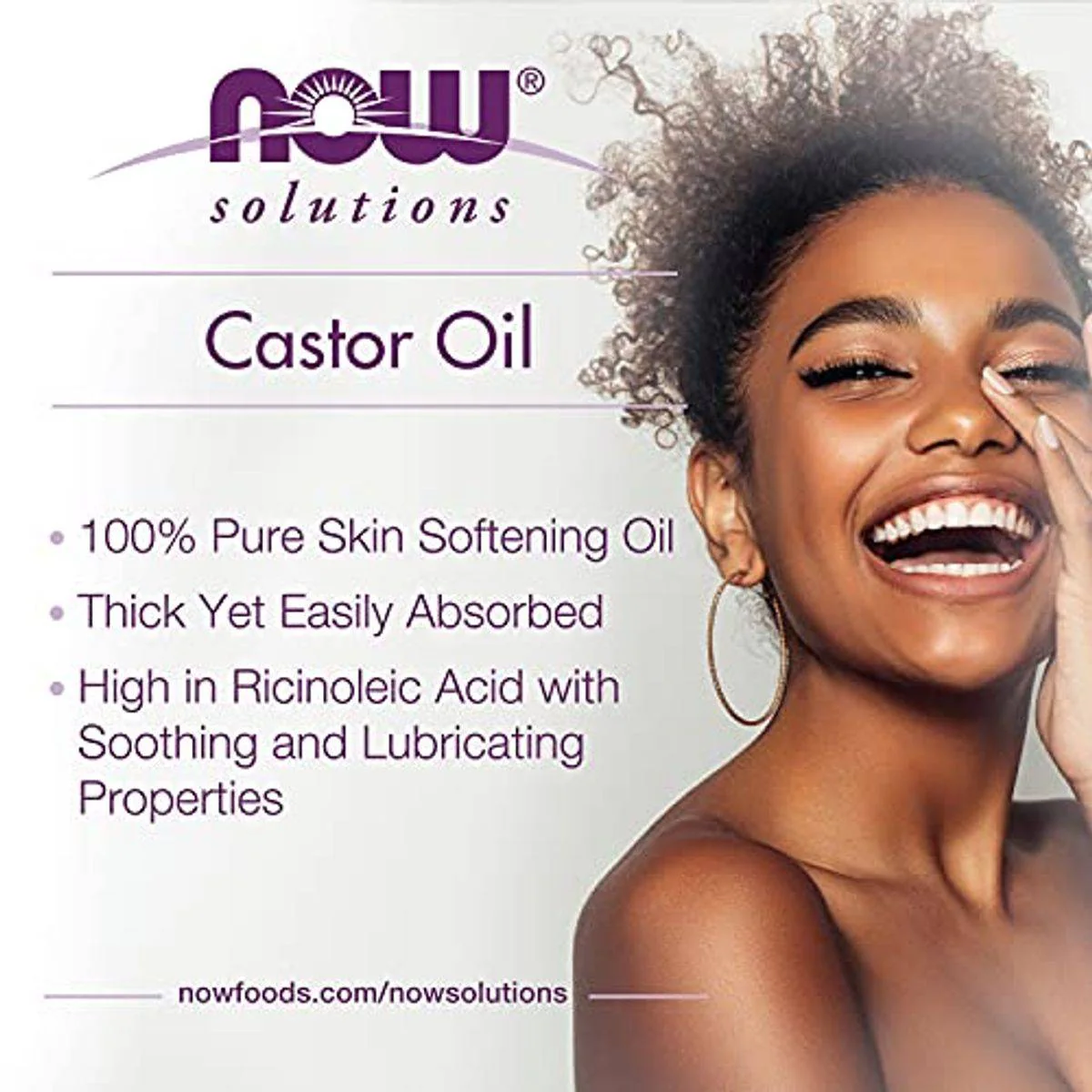 Now Essential Oil 100% Pure Castor Oil 473ml - Image 2