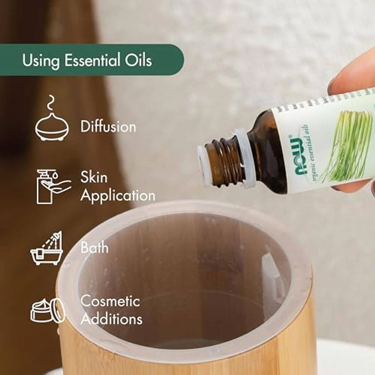 Now Essential Oil 100% Pure Organic Peppermint 30ml - Image 4