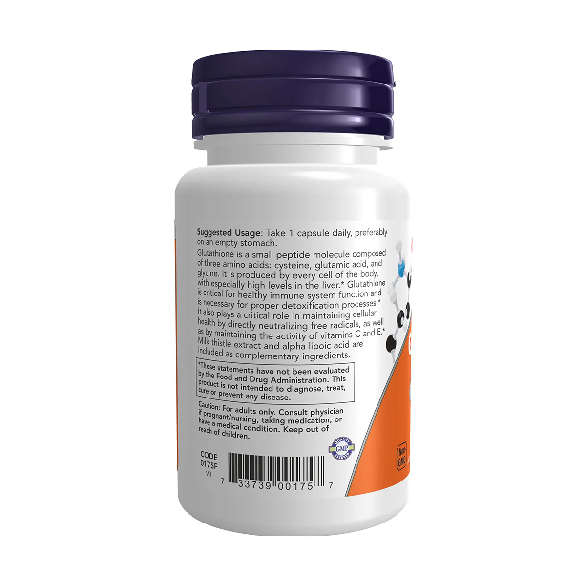 Now Glutathione 500mg 30 VegeCapsules - Image 2