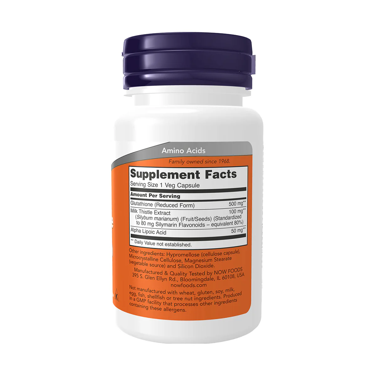Now Glutathione 500mg 30 VegeCapsules - Image 3