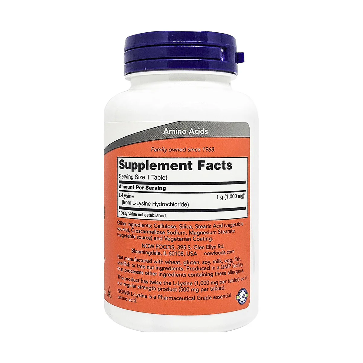 Now L Lysine 1000mg 100 Tablets - Image 2