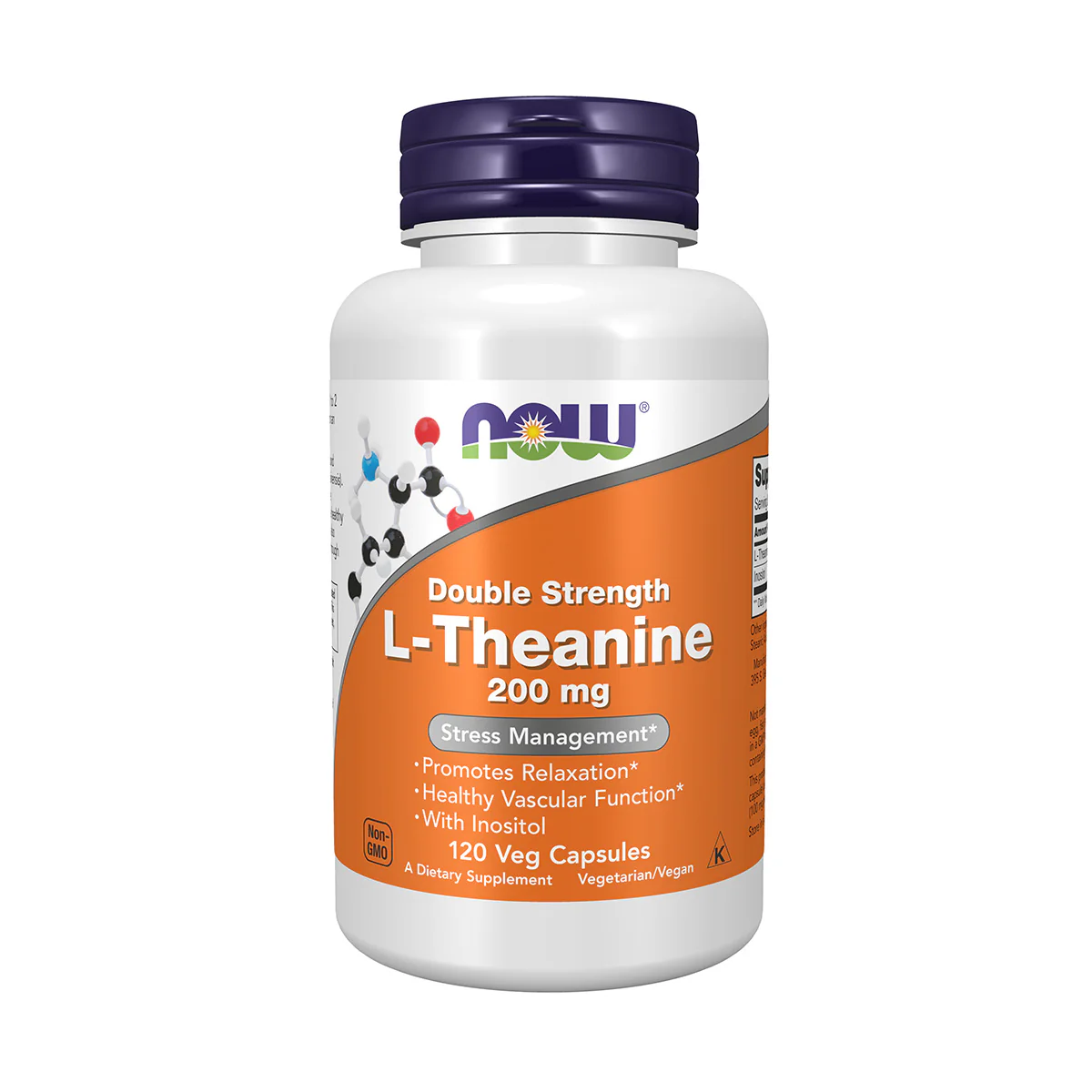Now L Theanine 200mg 120 VegeCapsules