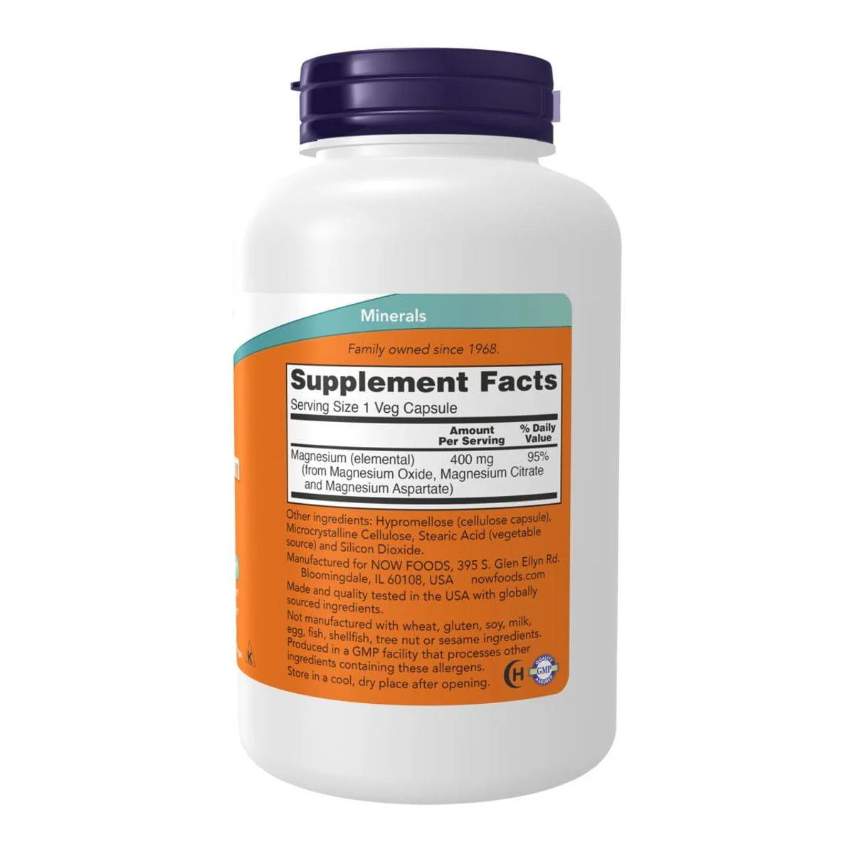 Now Magnesium 400mg 180 Capsules - Image 2