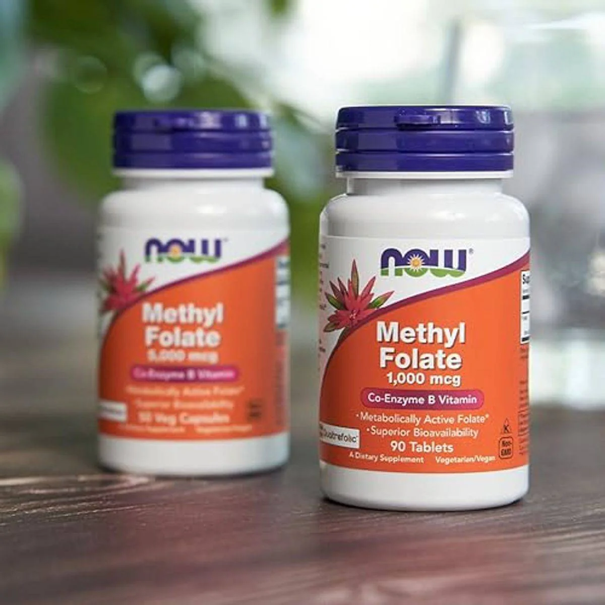 Now Metyl Folate 1000mcg 90 Tablets - Image 2