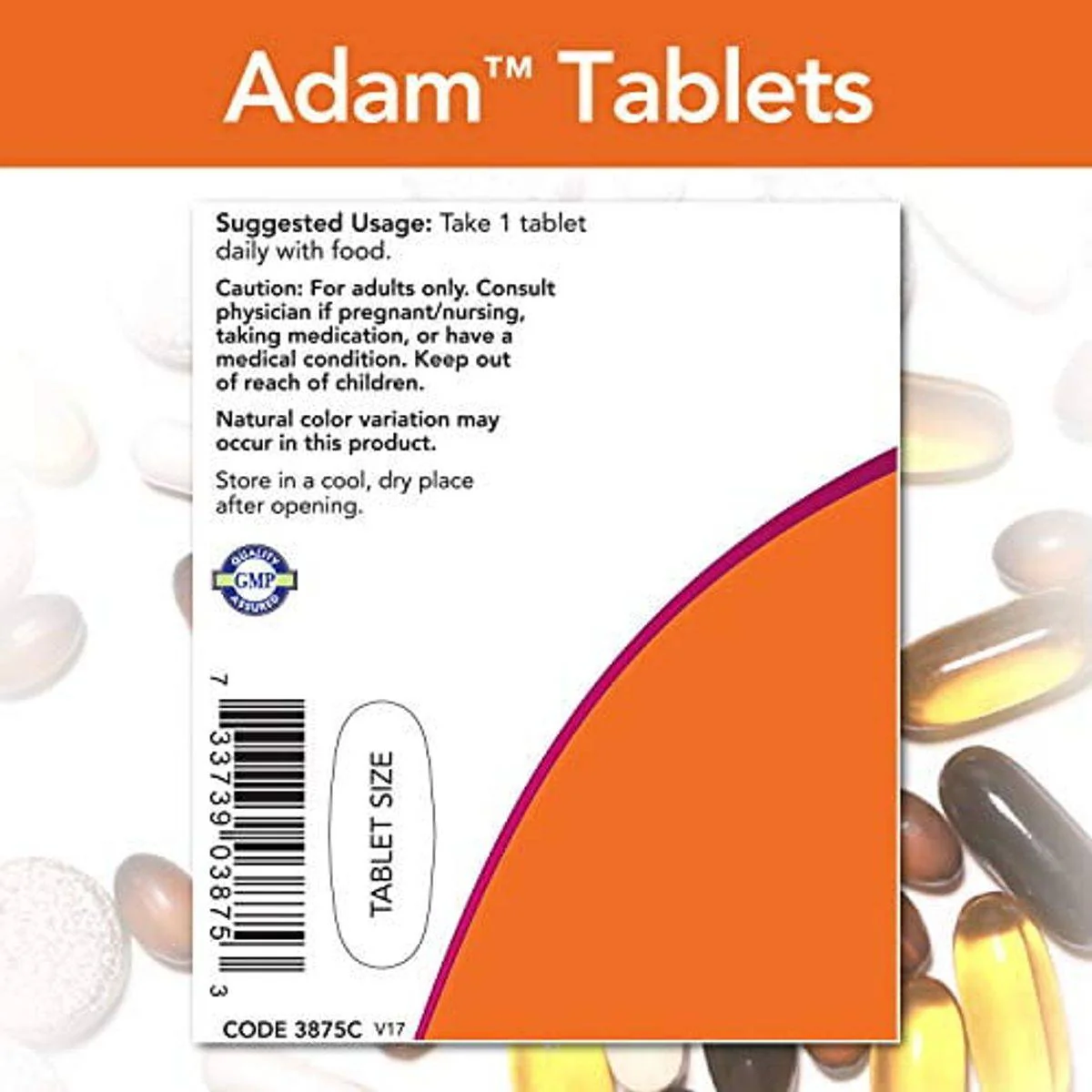Now Multivitamins Adam Mens 60 Tablets - Image 10