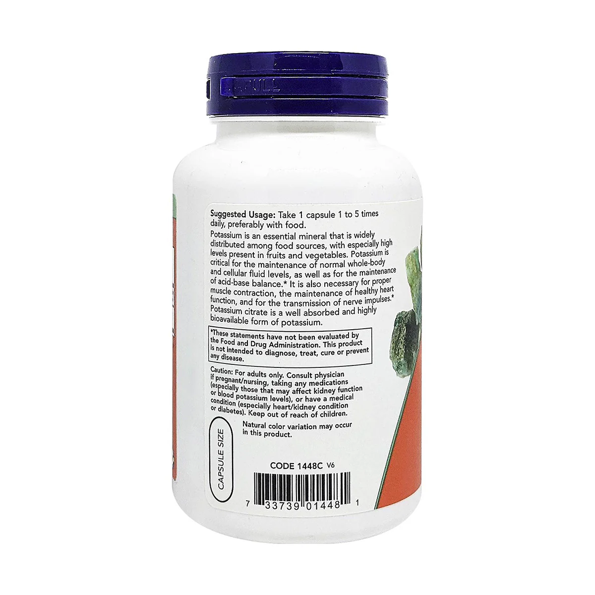 Now Potassium Citrate 180 VegeCapsules - Image 2