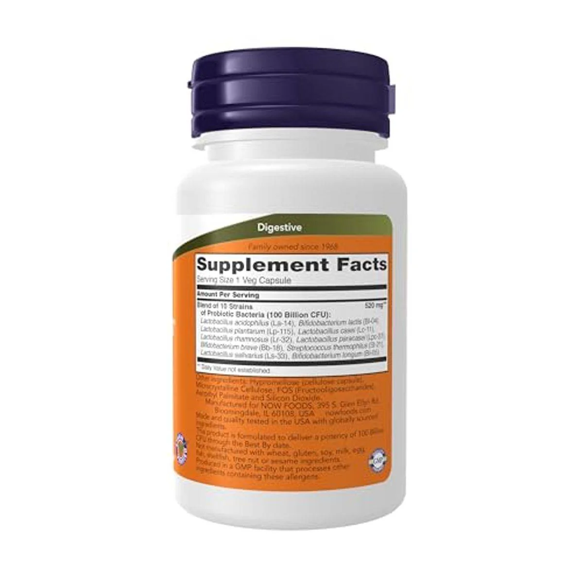 Now Probiotic 10 100 Billion 30 VegeCapsules - Image 6