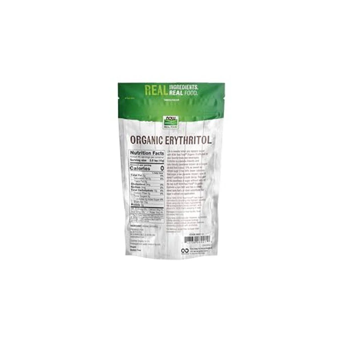 Now Real Food Erythritol 454g - Image 3