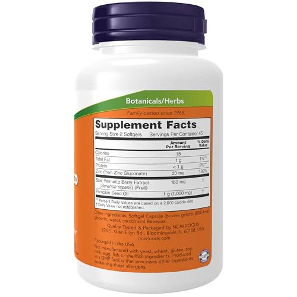 Now Saw Palmetto 80mg 90 Softgels - Image 5