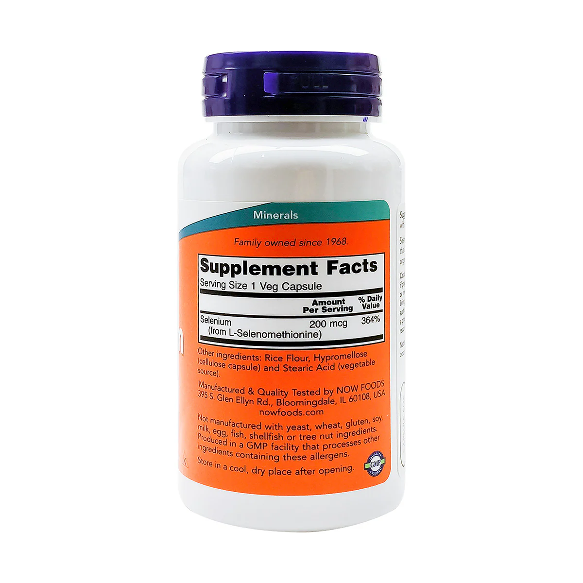 Now Selenium 200mcg 90 VegeCapsules - Image 3