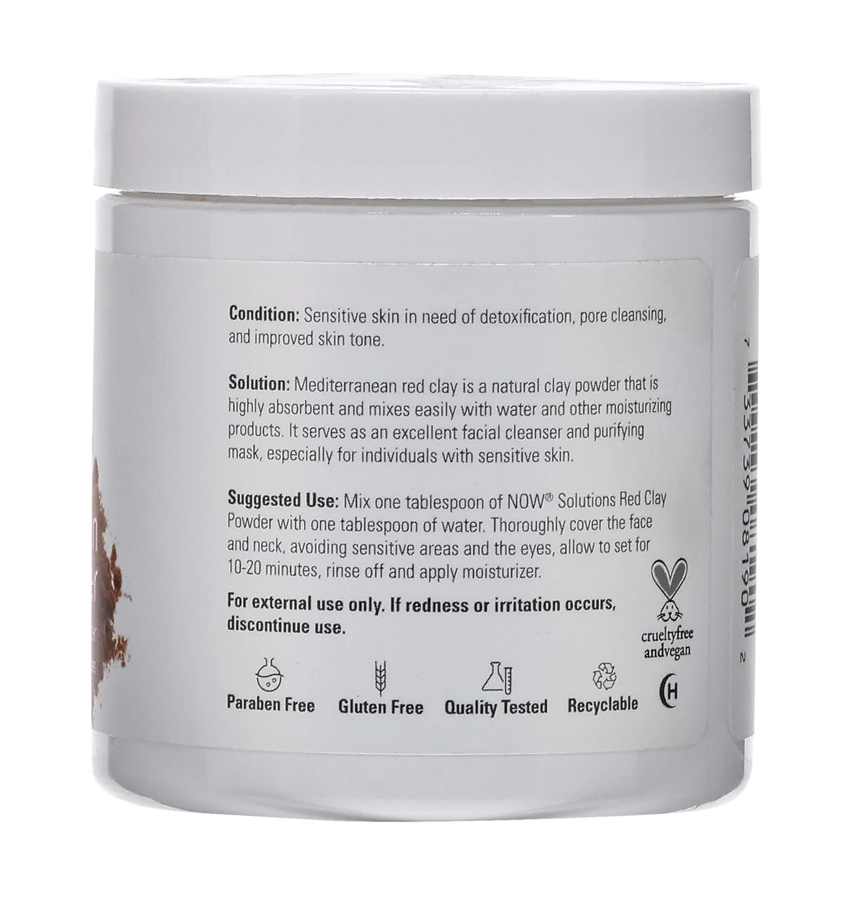 Now Solutions Mediterranean Red Clay Powder 170g - Image 2
