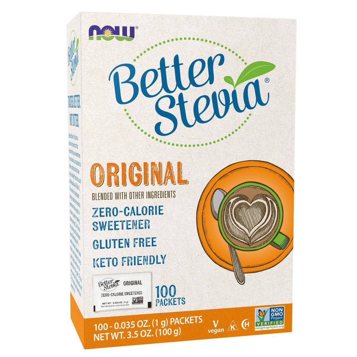 Now Sweetener Better Stevia Original 100 Sach