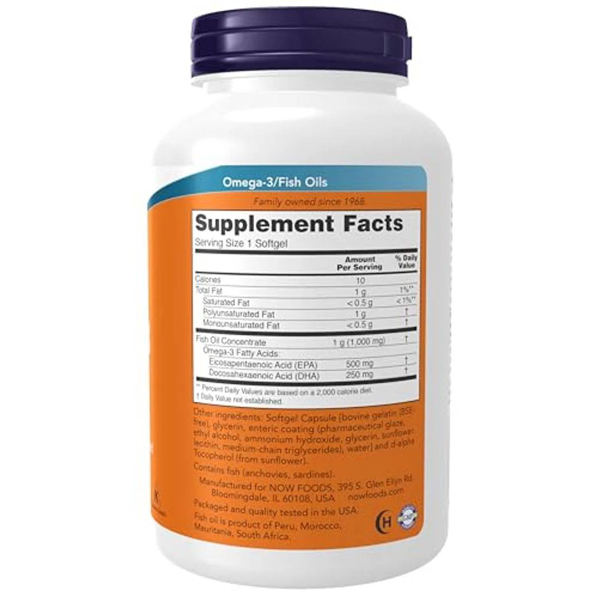 Now Ultra Omega 3D Fish Oil 180 Softgels - Image 5