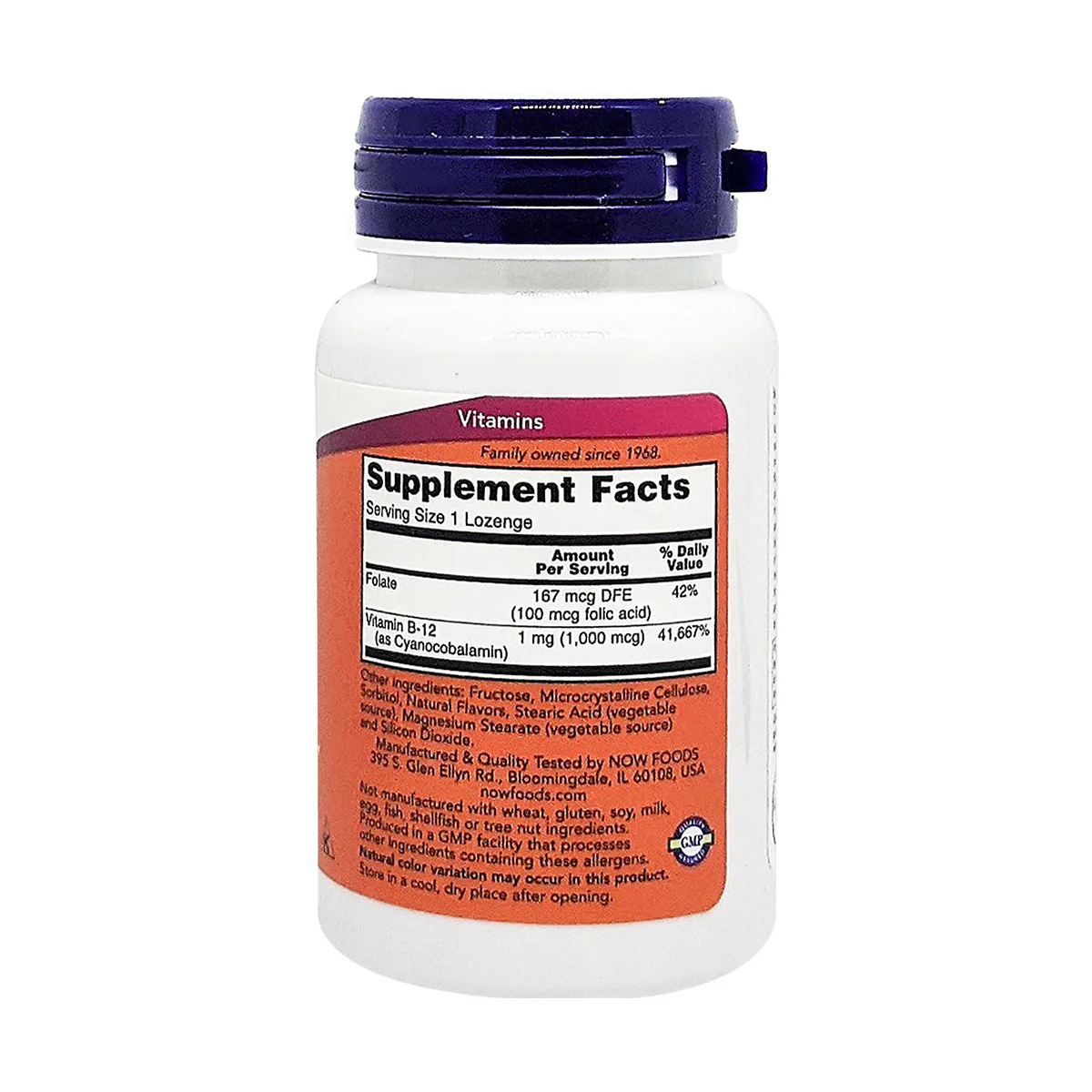 Now Vitamin B12 1,000mcg 100 Lozenges - Image 3